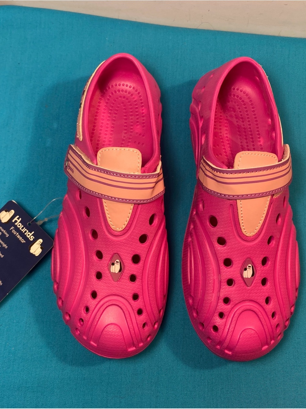 Dawgs Girls Hot Pink & Peach Slip-On Water Clogs